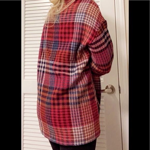Rachel Zoe plaid coat - Picture 4 of 15